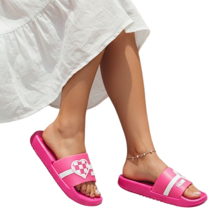 Papuci veseli H735fucsia 123899, Fucsia, 38