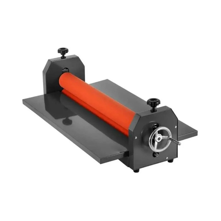 Laminator manual la rece, latime 1000 mm, grosime reglabila, portocaliu