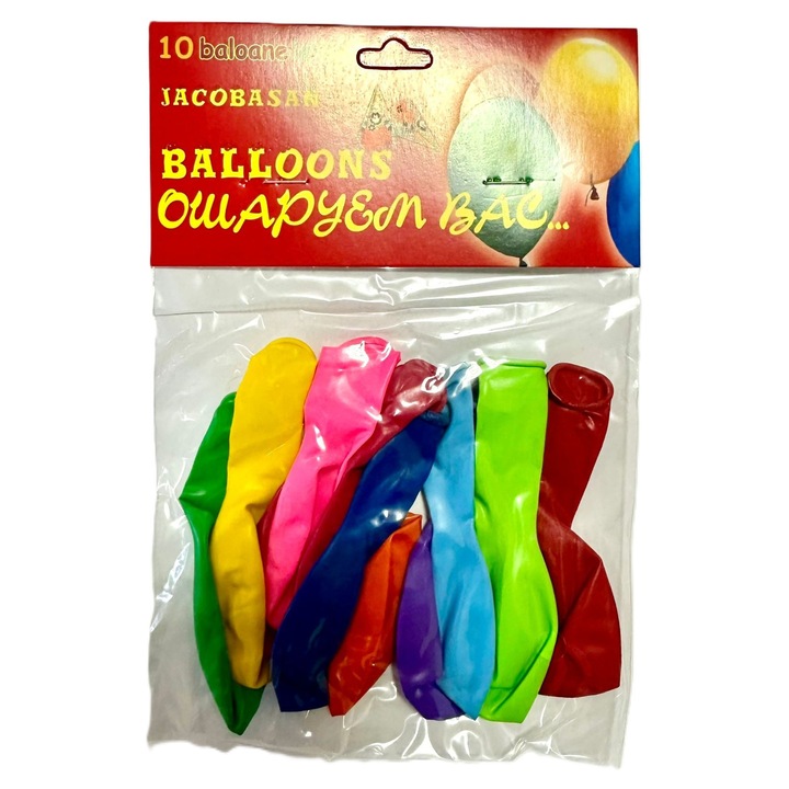 10 darabos latex lufi készlet, 23cm