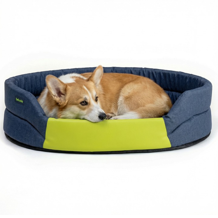 Легло за кучета и котки PELUVIO ARITA, възглавница, мека, издръжлива и удобна, устойчива на надраскване, водоустойчива, за вътрешна и външна употреба, неплъзгаща се основа, размери 84X68X18 см