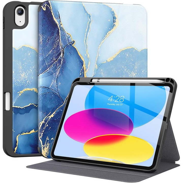 Husă de protecție pentru tabletă, DEISNGB, 11 inch, gri, suport pentru stilou, ultra-subțire
