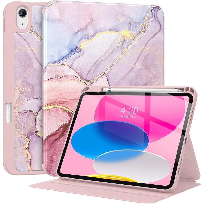 Husă de protecție pentru iPad, DEISNGB, gri, suport pentru stilou, ultra-subțire, 11 inch, 10.9 inch