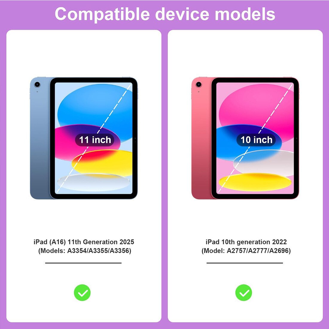 Husa de protectie pentru iPad 11 (A16) 2025,11 inch, husa pentru iPad 10 2022,10,9 inch, DEISNGB, cu suport creionul stilou, husa inteligenta cu suport pliabil, husa spate ultra-subtire din TPU moale, violet