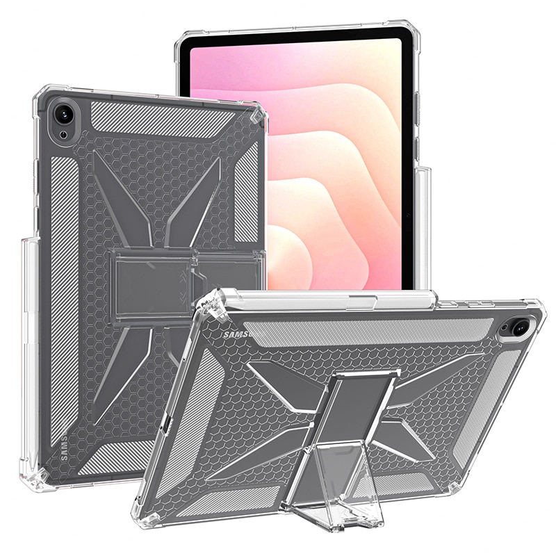 Husa protectie pentru tableta 11 inch, silicon transparent antishock cu colturi intarite pentru Samsung Galaxy Tab S11 (SM-X730/SM-X736)