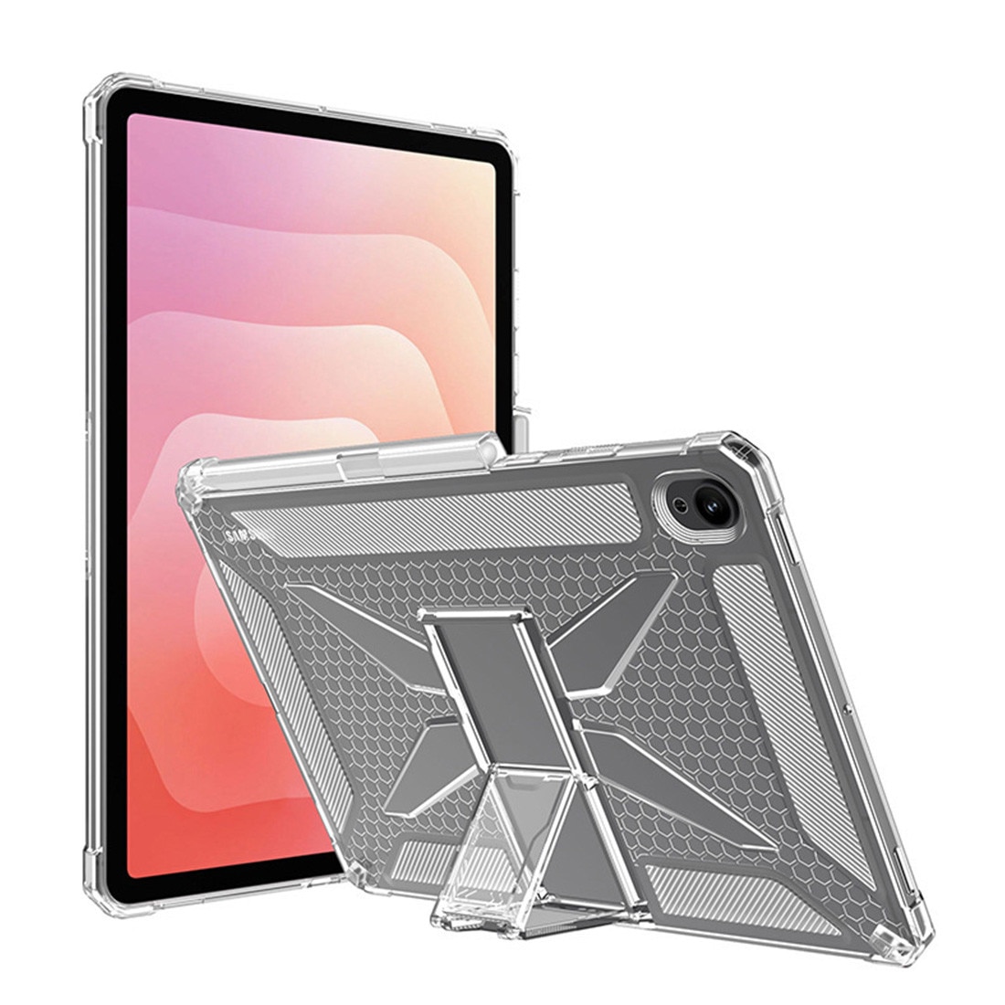 Husa protectie pentru tableta 11 inch, silicon transparent antishock cu colturi intarite pentru Samsung Galaxy Tab S11 (SM-X730/SM-X736)