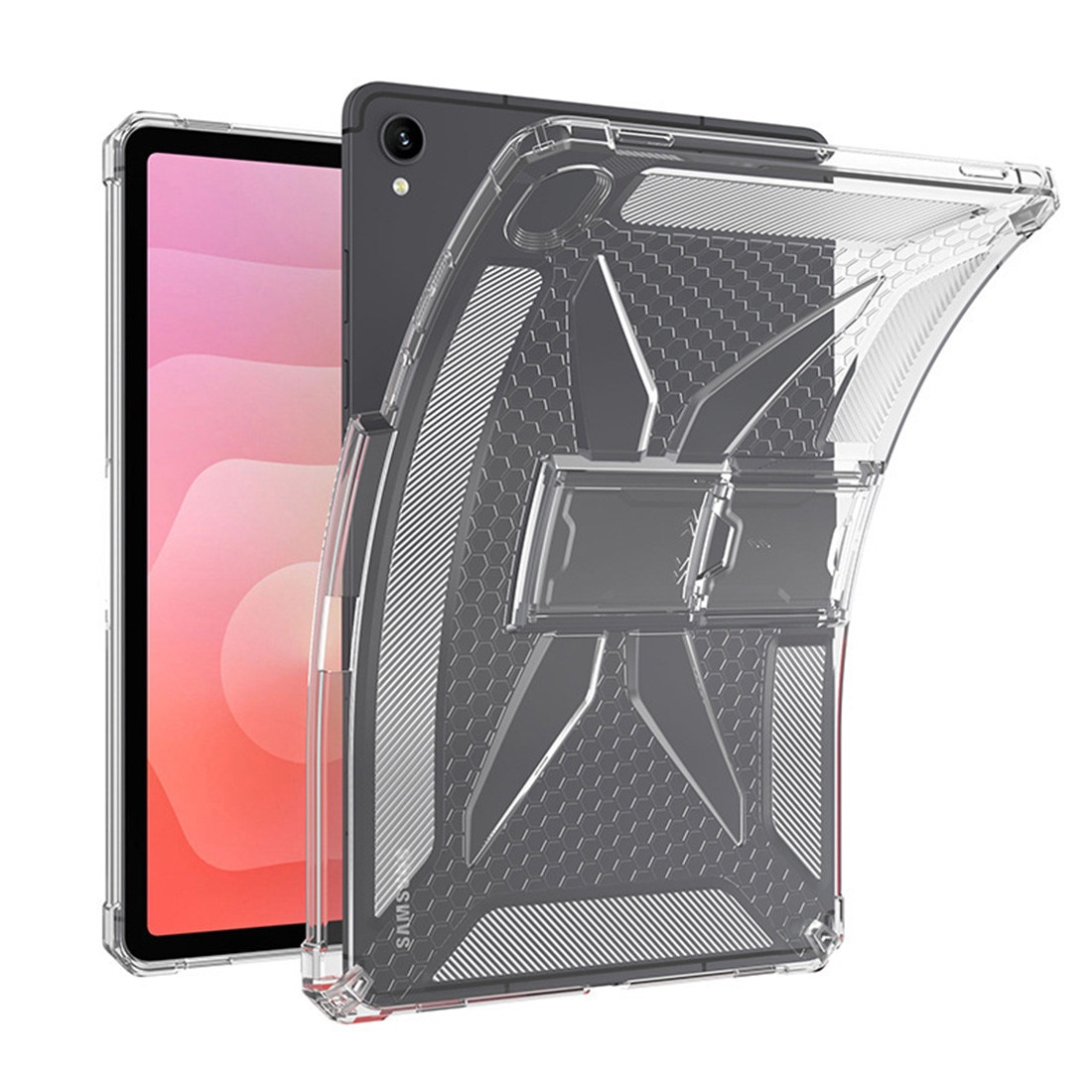 Husa protectie pentru tableta 11 inch, silicon transparent antishock cu colturi intarite pentru Samsung Galaxy Tab S11 (SM-X730/SM-X736)