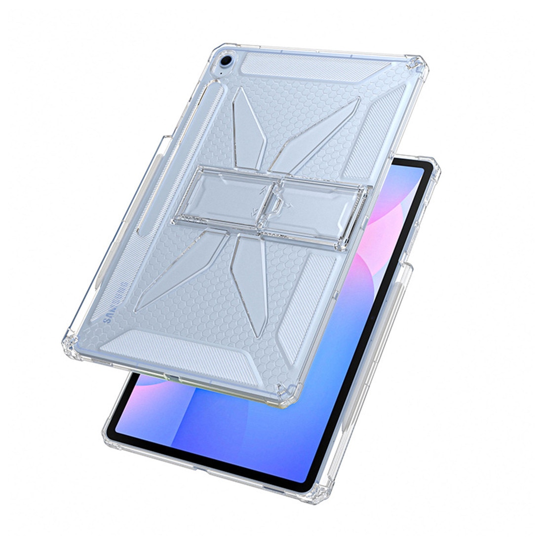 Husa de protectie Telefonultau pentru tableta Samsung Galaxy Tab S10 Lite/S10 FE/S9/S9 FE, DEISNGB, silicon transparent antishock cu colturi intarite, suport stylus, 10.9inch