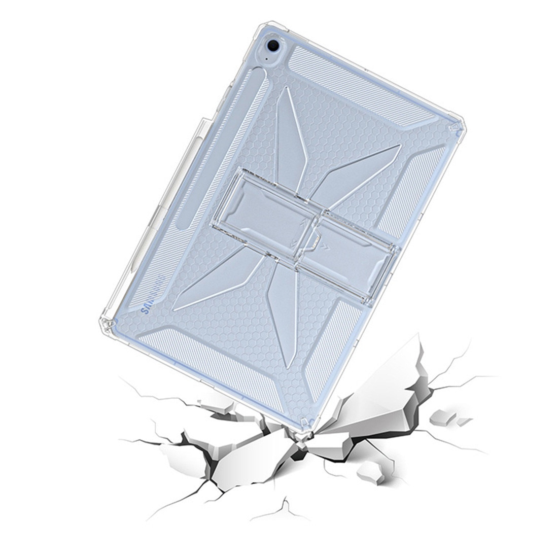 Husa de protectie Telefonultau pentru tableta Samsung Galaxy Tab S10 Lite/S10 FE/S9/S9 FE, DEISNGB, silicon transparent antishock cu colturi intarite, suport stylus, 10.9inch