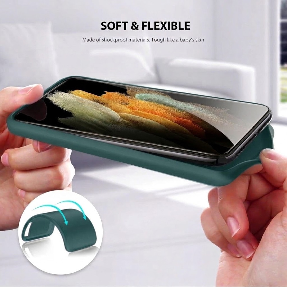 Husa Protectie din Silicon pentru Honor 90, Decupaje Precise, Stylish Anti-Slip Design, Materiale de Calitate Superioara, Verde