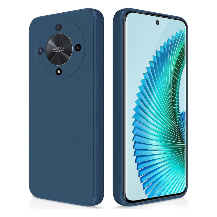 Husa Protectie din Silicon pentru Honor Magic6 Lite, Decupaje Precise, Stylish Anti-Slip Design, Materiale de Calitate Superioara, Albastru