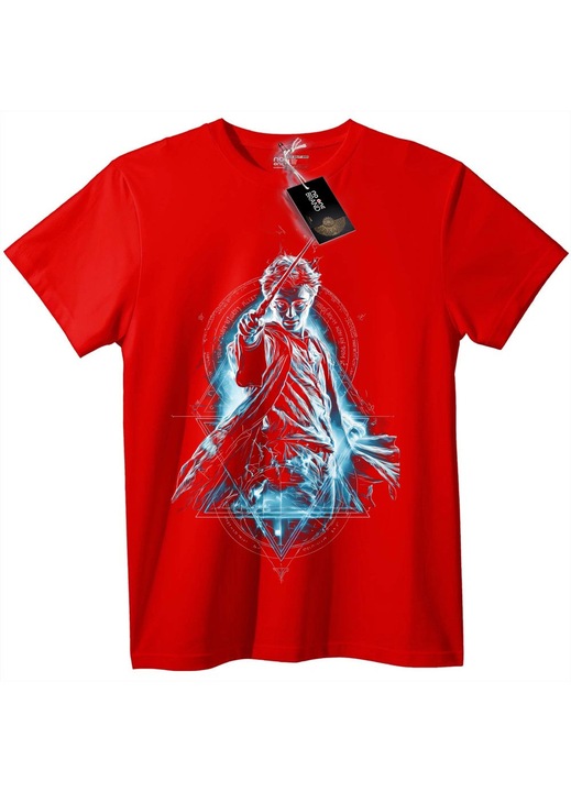 Harry Potter Varázspálca Póló, Piros