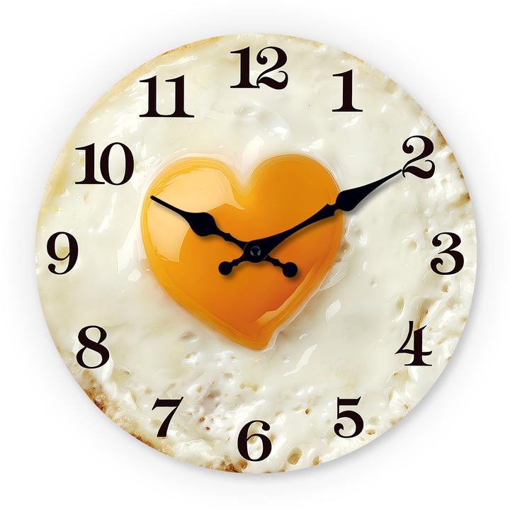 Szív alakú fa falióra, 16 hüvelyk, kreatív design, csendes működés, dekoratív