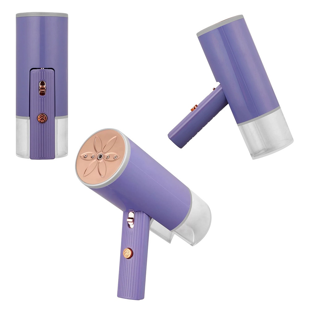 Aparat de calcat cu aburi manual pliabil, mintas, 800W, rezervor 140ml, panou inoxidabil