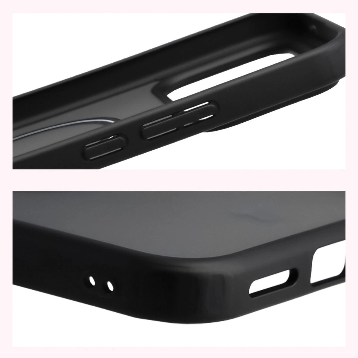 Set Husa + Sticla de protectie, Bizon MatteO Pack pentru Xiaomi POCO F8 Ultra, Fumuriu-Negru