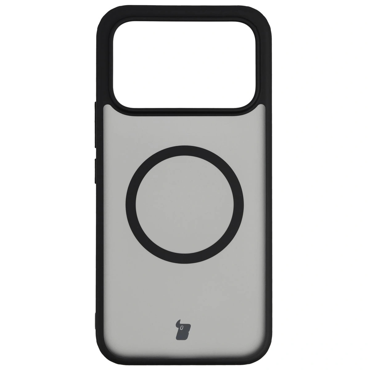 Set Husa + Sticla de protectie, Bizon MatteO Pack pentru Xiaomi POCO F8 Ultra, Fumuriu-Negru