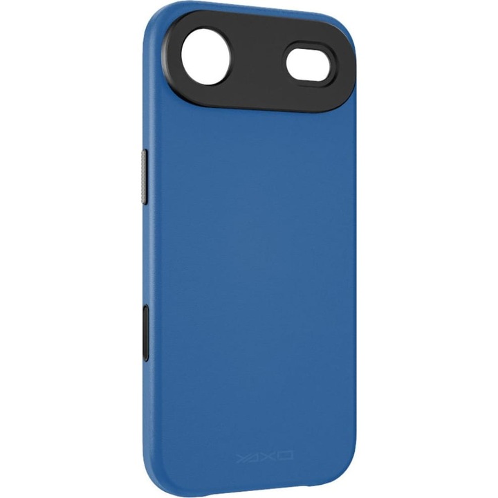 Husa, YAXO Leather Gear Slim Case Magnet pentru iPhone Air, Albastru