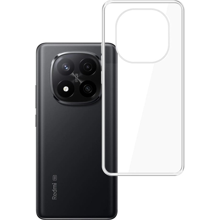 Калъф, 3mk Clear Case за Xiaomi Redmi Note 15 5G/4G, Прозрачен
