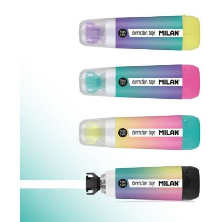 Corector in banda, 5mm x 6m, Sunset, detalii negre si albe