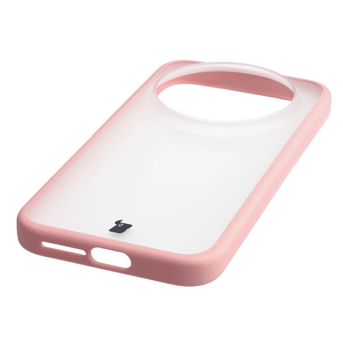 Husa, Bizon Case Angelo pentru Xiaomi 17 Ultra, Semi-Transparent Cu Rama Roz Deschis