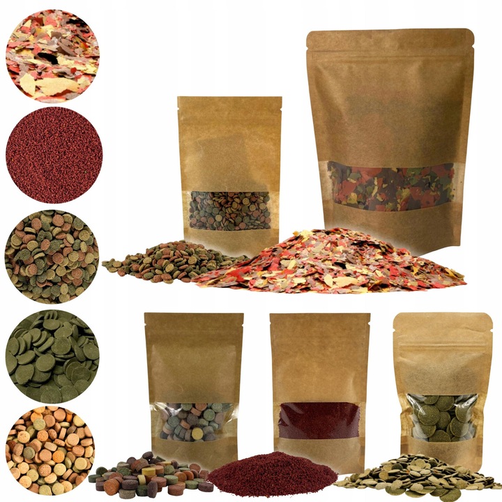 Set hrana pentru pesti Super Mix, 5 tipuri, 300 g