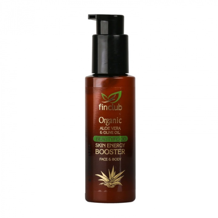 Finclub Skin Energy Booster 95%-ban organikus bőrenergizáló és hidratáló krém, 100 ml