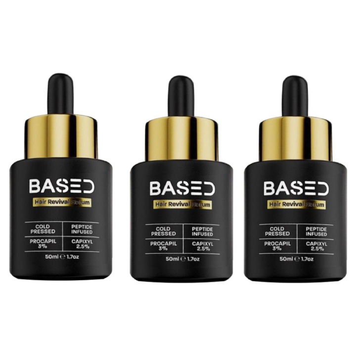 Ser de par BASED, 50ml, fortifiant, set 3 bucati
