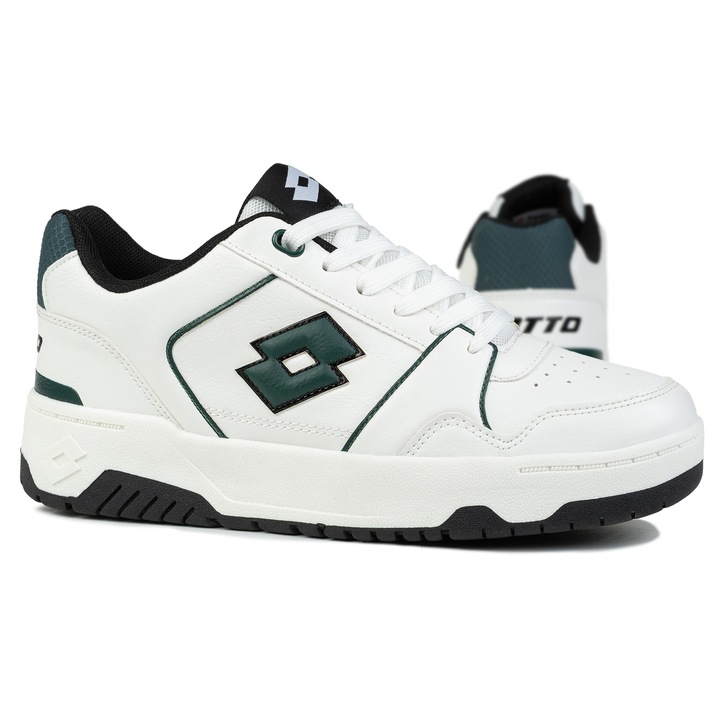 Pantofi sport barbati BOXSCORE, Lotto, Alb/Verde, Sintetic