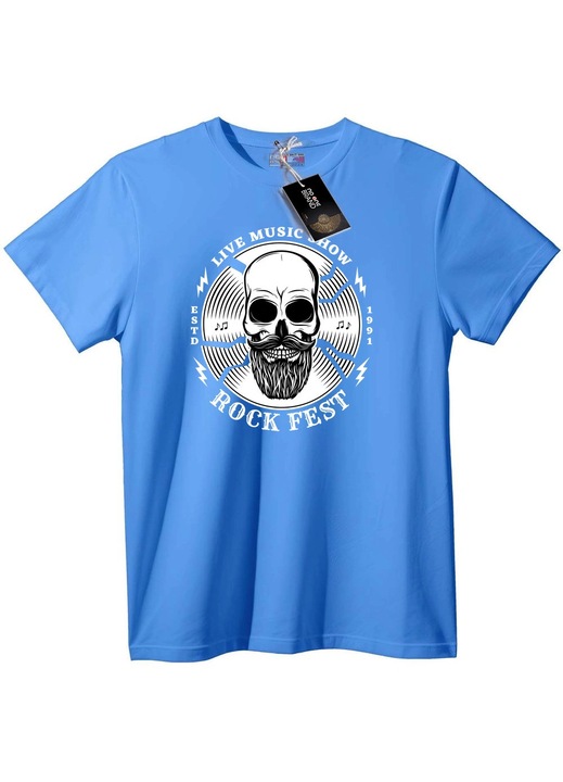Póló Rock Fesztivál Koponya, Világoskék