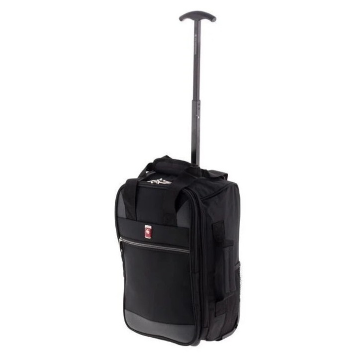 Gladiator Metro kerekes hátizsák Ryanair/Wizz Air számára, kézipoggyász 40x25x20 cm, MG 2158, 14"-os laptopnak, fekete