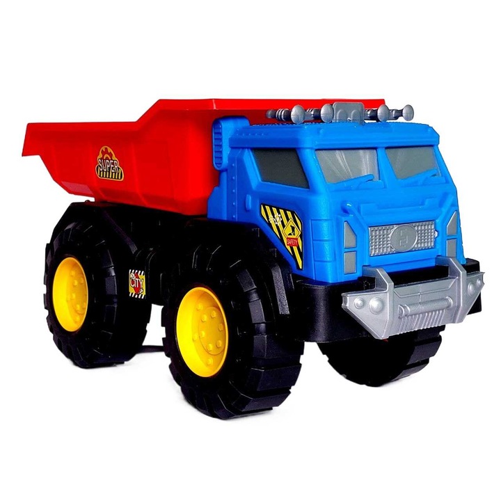 Nagy méretű műanyag dömper, 30 cm