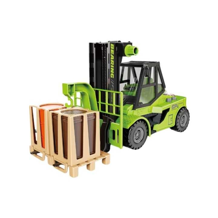 Multifunkciós Ipari Targonca Játékszett Emelhető Villával és Szállítmány tartozékokkal