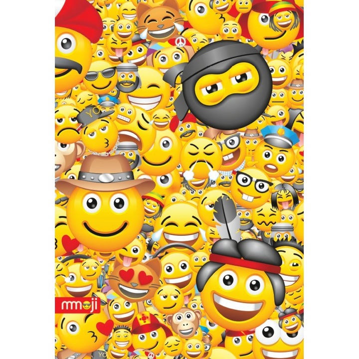 Caiet A4 40 file hartie 80g / coperta 230g Mmoji dictando 1211633854