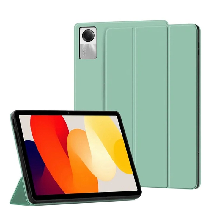 Etui Smart Case pentru tableta Strado, compatibil cu Redmi Pad SE, verde, 11"