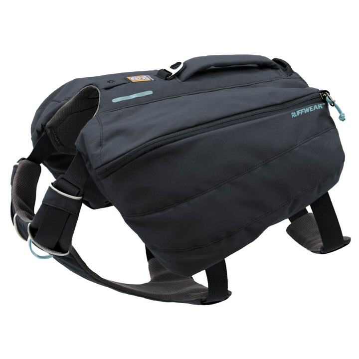 Rucsac pentru câini Ruffwear Front Range Day Pack, gri, L-XL, cu 5 puncte de ajustare, elemente reflectorizante