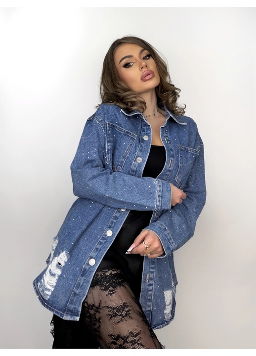 Camasa dama Sky, denim, one size