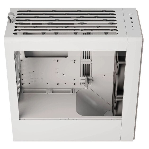 Carcasă PC HAVN BF 360 Flow, Midi-Tower, E-ATX, sticlă securizată, albă ...