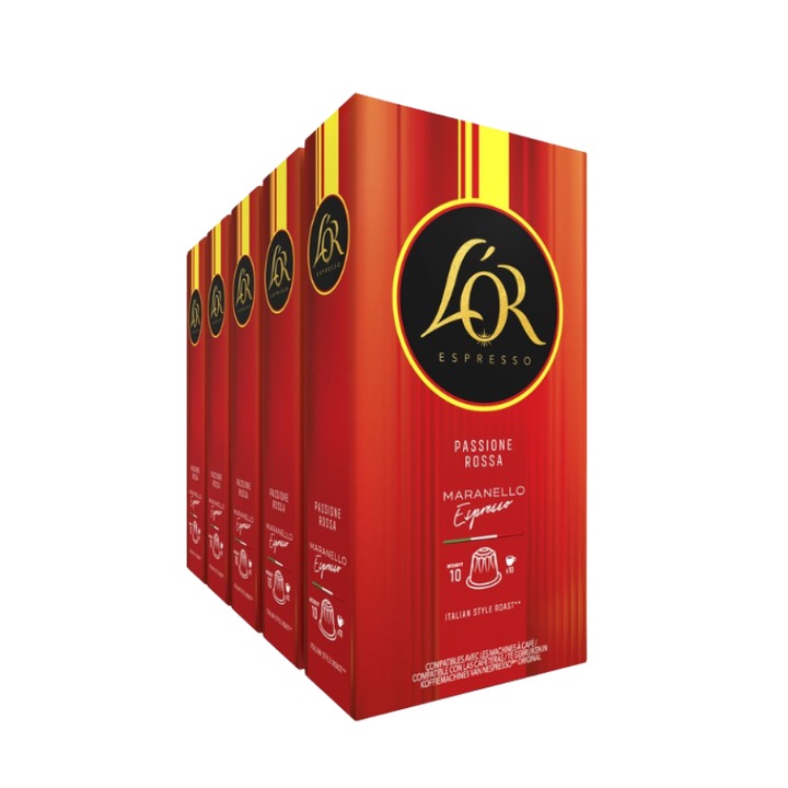 5x 10 cutii L’Or Passione Rossa Maranello– Compatibil Nespresso
