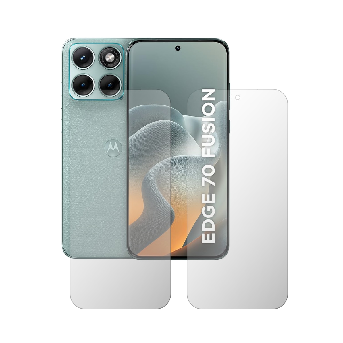 Set 2X Folie Protectie Ecran Folie24, pentru Motorola Edge 70 Fusion, 1X Ultra-Clear + 1X Mata, Acoperire Case-Friendly ( Compatibile cu Carcasa ), Adezive, Flexibile cu Auto Regenerare