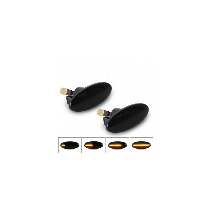 Set 2 Semnalizari Aripa LED Dinamice pentru Smart ForFour W453 2014-2019, Smart