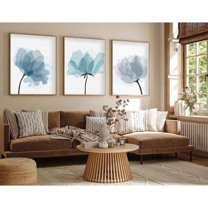 Set tablouri, Shell ridge, multicolor, 30x40cm, 3 bucati