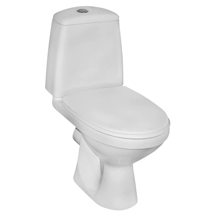 Vas wc cu rezervor, set Kolo Solo 79220, alb, evacuare orizontala, 74x35.5x67cm