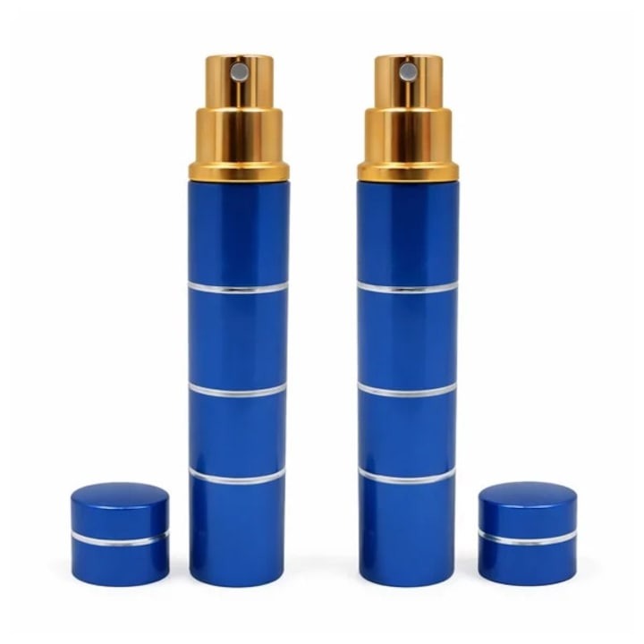 Set doua spray-uri cu piper, dispersant, auto-aparare, 20 ml, albastru
