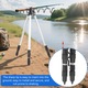 Suport telescopic pentru undita, pliabil in 7 felii, suport pentru undita, suport trepied pentru undita, reglabil pe inaltime 52-115 cm, suport usor de pliat pentru sol