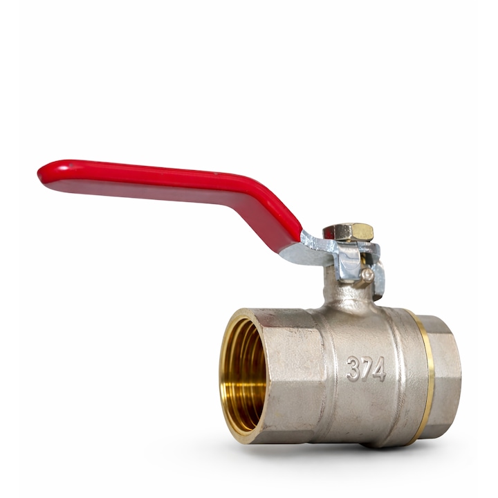 Robinet de trecere cu bila, AVI®, 3/4", filet alama, pentru instalatii apa, AVI-4915