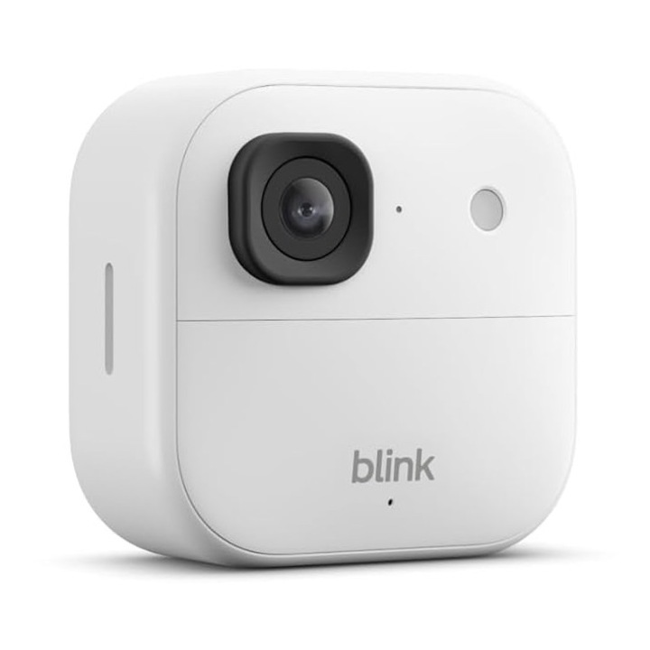 Camera de supraveghere Blink 2K+ exterior, IP65, wireless, zoom 4x, alb
