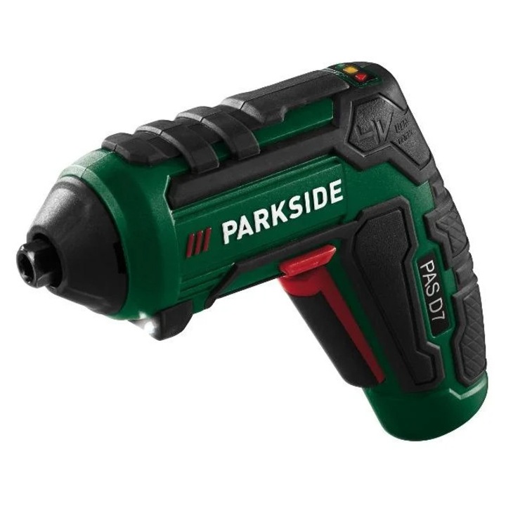 Surubelnita electrica ParkSide cu cuplu reglabil, 4 accesorii interschimbabile, lumini LED, 138x43x114mm, set complet