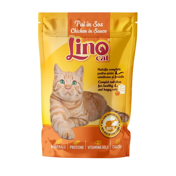 Lino Cat nedves eledel, csirke, 85g