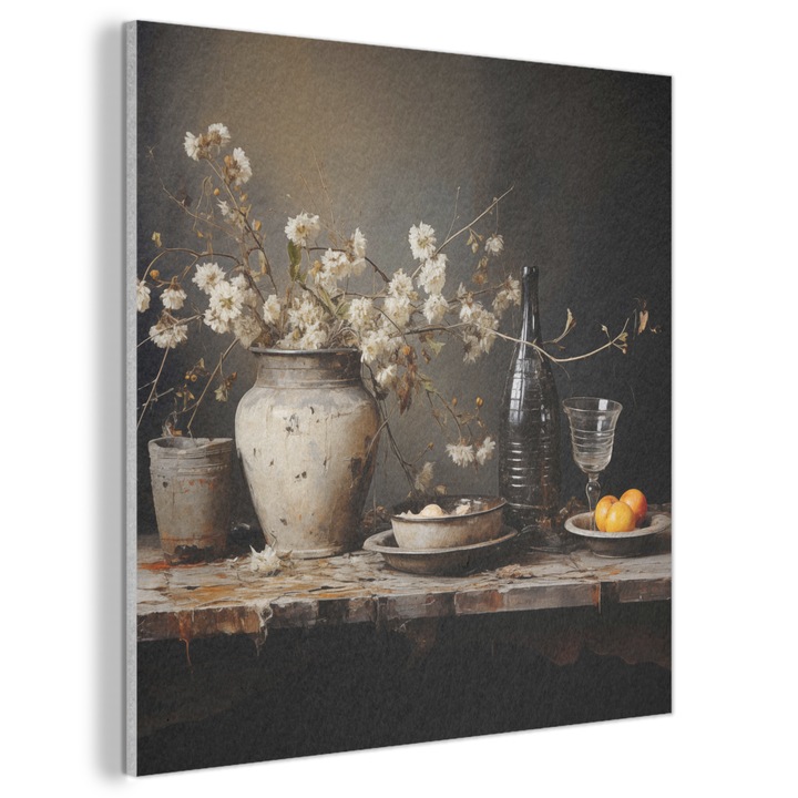 Акустична картина, Абстрактна, Декоративна, Хол, Кухня, Модерно изкуство, Декорация на стени, Звукопоглъщащ панел Черен 90x90