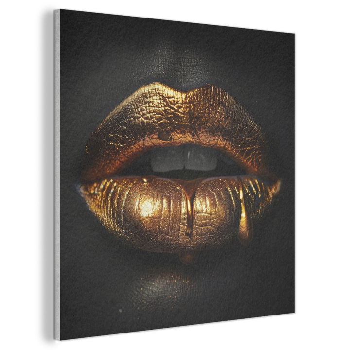 Tablou Acustic, Abstract, Decorative, Living, Bucatarie, Modern Art, Decorarea peretilor, Panou fonoabsorbant Negru 90x90 cm