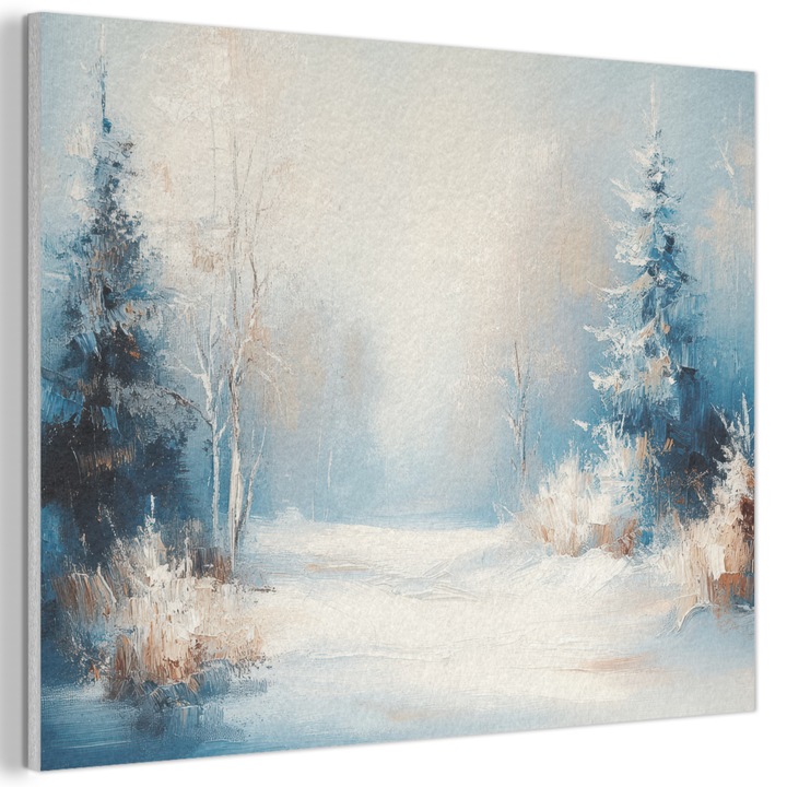 Акустична картина, Абстрактна, Декоративна, Дневна, Кухня, Модерно изкуство, Декорация на стени, Звукопоглъщащ панел Бял 100x70